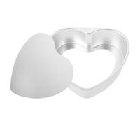 Luxshiny Molde de Aluminio al Pasteles de Aleación Forma de Corazón para Fondo Extraíble y Resistente Horno Adecuado para Panaderías Profesionales