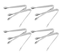Luxshiny Pinzas de Acero Inoxidable para Servir Alimentos y Hielo, 8 Piezas Ligeras y Resistentes al Calor, Ideales para Buffet y Cordiales