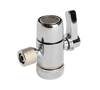 Luxshiny Válvula Desviadora de 3 Vías de Cobre para Grifo Alcachofa, Fácil de Limpiar y Resistente Corrosión, Modelo de 1/3 Pulgada para Sistema de Agua Doméstico
