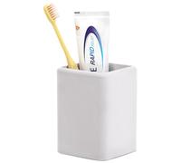 Luxspire Portacepillos de Dientes, Portacepillos de Dientes de Secado Rápido para Baño, Vasos de Diatomita para Cepillos de Dientes, Portacepillos de Dientes y Pasta de Dientes, Gris Claro