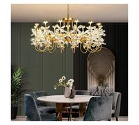 Luxury Crystal Butterfly Chandeliers Modern LED Dimmable Lustres Pendant Lights Home Decor Suspension Luminaire