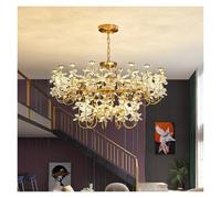 Luxury Crystal Butterfly Chandeliers Modern LED Dimmable Lustres Pendant Lights Home Decor Suspension Luminaire