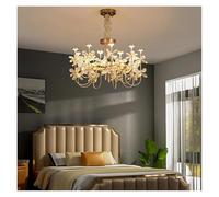 Luxury Crystal Butterfly Chandeliers Modern LED Dimmable Lustres Pendant Lights Home Decor Suspension Luminaire