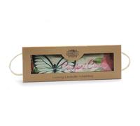 Luxury Lavender Wheat Bag in Gift Box - Butterfly & Roses