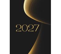 LUXURY Signature Color Edition Calendar for New Year. High-End day to day Planner.A magnificent Book of Time. Your Time: Luxury White Paper. Diamond Black-Gold Cover. Full Color Inside. M Design