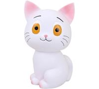 Luxylei Alcancía De Plástico con Forma De Gato Y, Irrompible, Bonita Hucha Anticaídas, Ideal Recuerdo De Cumpleaños O Navidad.