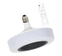 Luz calefactora de ventilador de techo con Motor de calefacción de cerámica, enchufe E27, calentador con Control remoto para dormitorio, sala de estar, lámpara de ventilador de calefacción LED