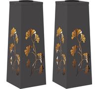 Luz de camino LED solar 2 pcs Acero laminado en frío