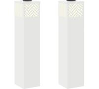 Luz de camino LED solar 2 pcs Acero laminado en frío