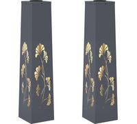 Luz de camino LED solar 2 pcs Antracita Acero laminado en frío