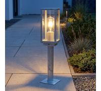 Luz De Camino Wegeleuchte Aluminio Galvanizado E27 IP44 Sensor Crepúsculo 50 cm