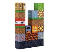 Luz de Construcción Minecraft - Lámpara de Noche con Bloques, Regalos y Decoración para Niños
