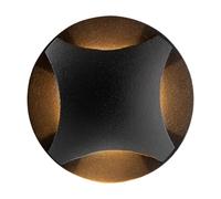 Luz De Empotrar LED Redonda IP65 D: 6,2 Cm Negra Cálida 3000 K Exterior