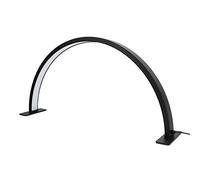 Luz de Pestañas de 28 Pulgadas, Lámpara de Escritorio LED de Media Luna para Uñas, Luz de Pestañas, Lámpara de Pie con Luz de Relleno en Forma de U para Belleza, Cuidado de la