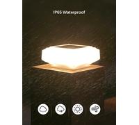 Luz de Pilar Solar de 30Led, luces de tapas de postes, lámpara de poste de cerca impermeable al aire libre, para postes de madera de jardín, césped, Camping, decoración de verano