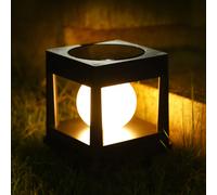 Luz de poste Solar de tapas de poste para exteriores, luces, lámpara de poste de cerca Solar, lámparas de Pilar impermeables para postes de madera, Patio, Camping Dec