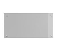 Luz de Salpicadero de Cocina vidaXL Gris Claro 80x40x0,6 cm Vidrio Templado