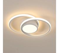 Luz de techo LED, lámpara de techo para dormitorio, 42W 4800LM, blanco cálido 3000K, luz de techo moderna redonda para sala de estar y cocina M