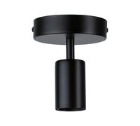 Paulmann 79760 Luminaria de techo Neordic Malja redonda, máx. 20 W, lámpara de techo, negro, lámpara para sala de estar, metal, lámpara para pasillo E27