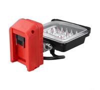 Luz de trabajo inalámbrica compatible con batería de 20 V, reflector LED de 3 pulgadas con brillo ajustable, giratorio para lámpara de lugar de trabajo para exteriores, mantenimiento del vehículo