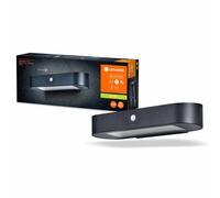Luz Exterior LED Aplique Endura Estilo Solar Negro IP44 6W Sensor de Movimiento