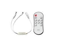 Luz LED monocromática con regulador de intensidad 5-24 V, control remoto + controlador PWM manual, ajuste de brillo, controlador regulador de intensidad LED