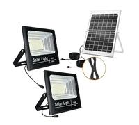 Luz LED Solar For Exteriores, Reflector Con Panel, Farola Impermeable Remota For Jardín Garaje en el jardín(400W 720LED)