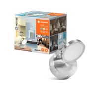 LEDVANCE Lámpara de baño SUN@HOME 110mm IP44, 7,5W, 520lm, 2200K a 5000K, control continuo, regulable, adapta automáticamente la luz al biorritmo, protección IP44, cromo