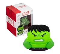 Paladone Lámpara nocturna silicona Hulk SquishyGlo recargable 14.5 cm, temporizador 1-3 h, 3 niveles