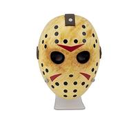 Luz máscara Jason Friday the 13th - Producto oficial, luz independiente o montada en pared para fans de películas de terror, decoración espeluznante, 22cm, batería o USB