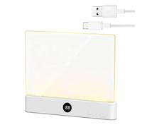 Luz Para LEERS Libros En La Cama, lamparas Libro Lectura, Luz De Lectura, Lecti Luzs, Luzs Para LEERS, Lámpara De Lecturas De Panel Plano En La Cama, Con Temporizador, 3 Colores Y Ajuste De Brillo