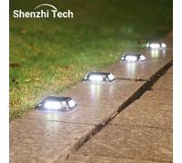 Luz Solar de entrada de 8LED, luces de tierra para jardín al aire libre, lámpara Solar LED impermeable para pared, Camping para paso, escalera, camino, pasarela, Dec