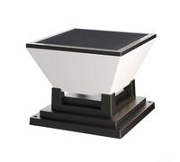 Luz solar para poste fabricada para postes de 4 x 4, 5 x 5, 6 x 6 pulgadas con batería de 1500 mAh, 3 modos de blanco cálido a frío, encendido/apagado automático del anochecer a (150 mm)