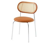 LUZZILE Silla para Escritorio Sillas de Comedor Antiguas for Uso doméstico, Mesa con Respaldo, Estilo francés Retro, Creativas, escandinavas, for Tienda té Leche, Silla ratán