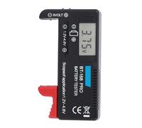 lvifloae Probador de batería portátil Tamaño compacto Ligero Bt 168pro Probador de batería LCD digital Probador de voltaje de batería 1 2v 4 8v Comprobador de batería para