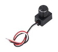 lvifloae Regulador de intensidad LED, controlador PWM de 12-24 V, perilla de atenuación giratoria 5%-100% de atenuación, interruptor de atenuación de aluminio para lámpara,