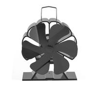 lvifloae Ventilador de estufa de leña, 6 aspas, accionado por calor, ventilador de chimenea no eléctrico para estufa de leña, quemador de leña, quemador de gas, uso en interiores y