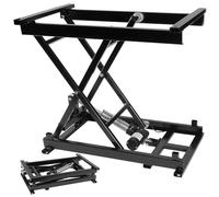 LVSEWOA Mesa elevadora eléctrica de Tijera: Capacidad de 150 kg, Altura Ajustable de 195 mm a 680 mm, con Ruedas universales Desmontables.