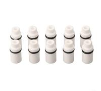 LVYXON 10 boquillas de cerámica de cerámica para eliminación de pintura de óxido, piezas de repuesto de alta presión, 25 x 12 mm