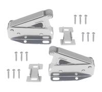 LVYXON Juego de 2 hamacas automáticas para puerta de armario, sistema de presión de resorte, cerradura de tronco de elefante con tornillos para accesorios de puerta de armario