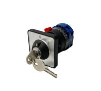 LW26-20/1 Interruptor de leva giratorio 2 posiciones, con un solo orificio y llave bloqueo, universal, 220 V, opción corte arranque