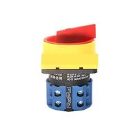 LW26-20/2GS 4 polos Conmutador de levas 2 posiciones ON OFF 8 terminales | 20A 4 polos 2 posiciones 8 terminales Conmutador rotativo de levas con candado para control ON OFF seguro