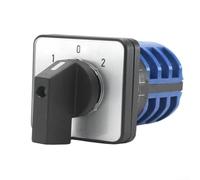 LW26-20A/32A Interruptor de cambio de leva giratoria de encendido y apagado de 3 posiciones 3 fase 6 control selector de terminales AC380V DC220V 20A 32A 43mm Cuerpo 50x50x73mm Montaje en panel