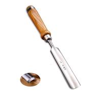 LWCUSNJ Cincel de madera de 25 mm para carpintería, borde semicircular CR-V de acero, mango de carpintería, herramientas de gubia de carpintería