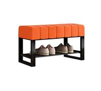 LWJSOCP Banco Zapatero tapizado en Tela con Organizador de Almacenamiento. Banco Zapatero para recibidor, Dormitorio, Sala de Estar, Pasillo o al pie de la Cama. Soporta hasta 136 kg (300 LB). Color