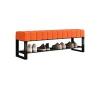 LWJSOCP Banco Zapatero tapizado en Tela con Organizador de Almacenamiento para Dormitorio y Sala de Estar. Banco Zapatero para recibidor, Pasillo o pie de Cama. Soporta hasta 136 kg (300 LB). Color
