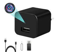 LXMIMI USB Cámara Oculta, HD 1080P Mini Cámara Espía | Cargador USB Cámara Oculta, Adaptador de Carga Cámara Espía Oculta, Soporte de Detección de Movimiento y Grabación en Bucle