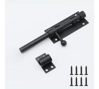 Lxoraziy 160mm Pestillo Para Puerta de Acero Inoxidable, Cerradura de Perno de Puerta Deslizante con Agujero para Candado, Pestillo Puerta con Tornillos para portón, Puertas de Garaje, Jardín