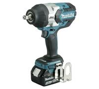 LXT 18V Llave de impacto de batería DTW1002RTJ (18 V, 2 baterías, 5 Ah, 1.000 Nm)