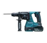 LXT 18V Martillo combinado de batería DHR243RTJ (18 V, 2 baterías, 5 Ah, 2 J, Sin extracción de polvo)